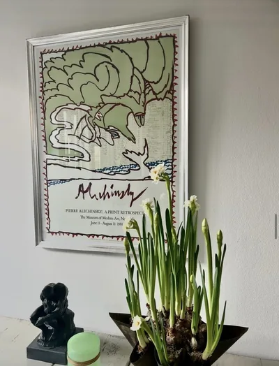 Alechinsky-plakat fra Instagram-opslag